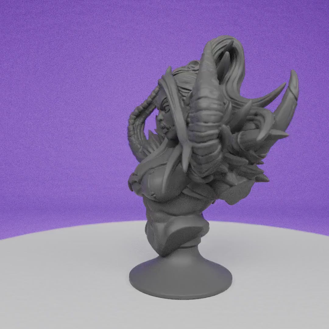 Female Shaman Vesdra Blackcrag Bust | Artisan Guild | Compatible with D&D/AoS | Fantasy