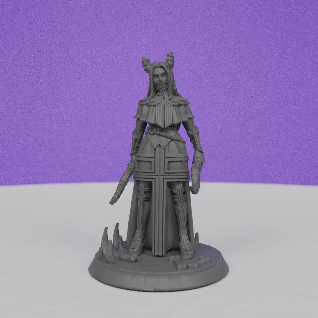 Radrael Man Eater | Miniatures Blueprint | Compatible with D&D/AoS | Fantasy