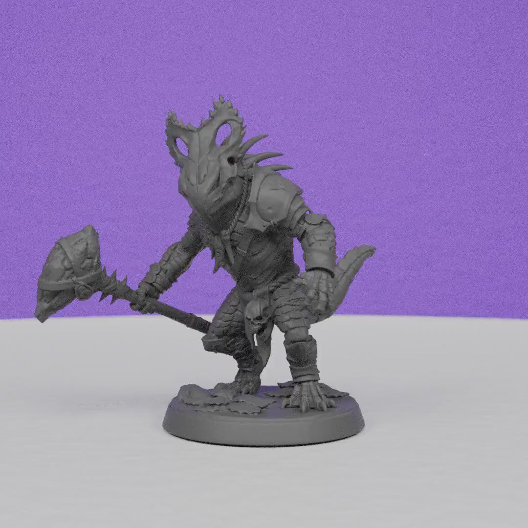 Lizardman of Falgor | Artisan Guild Miniatures | Compatible with D&D/AoS | Fantasy | Tabletop RPG