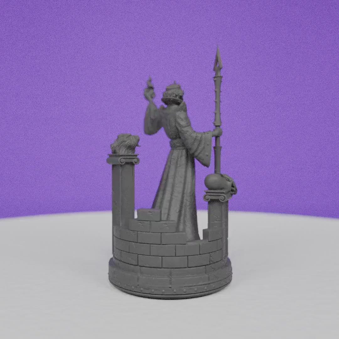 Sorcerer King Malark | Primal Collectibles | Compatible with D&D/AoS | Fantasy