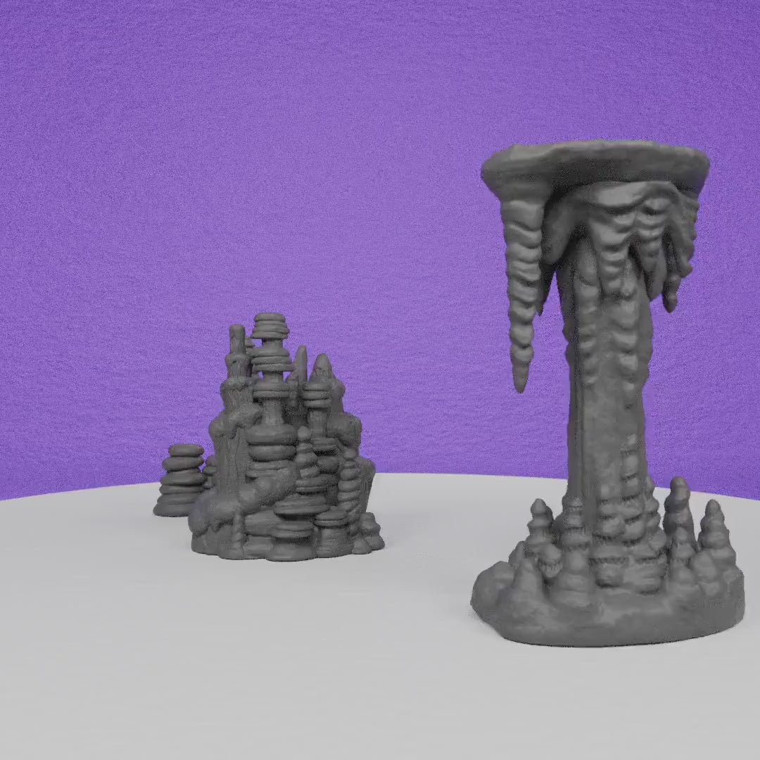 Estalagmites Scenery | TPK Lab | Compatible with D&D/AoS | Fantasy | Tabletop RPG