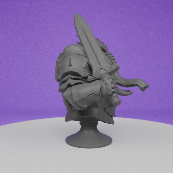 Male Ivory Sentinel Bust | Artisan Guild | Compatible with D&D/AoS | Fantasy