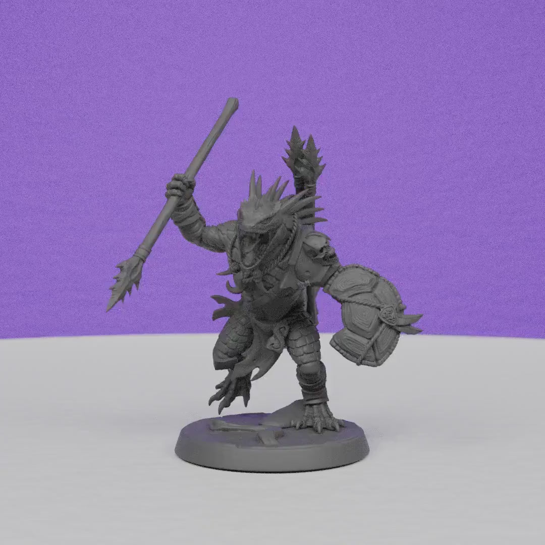 Lizardman of Falgor | Artisan Guild Miniatures | Compatible with D&D/AoS | Fantasy | Tabletop RPG