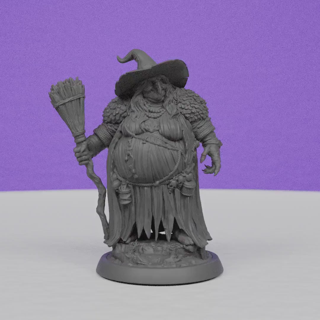 Female Witch Grotta | TPK Lab | Compatible with D&D/AoS | Fantasy | Tabletop RPG