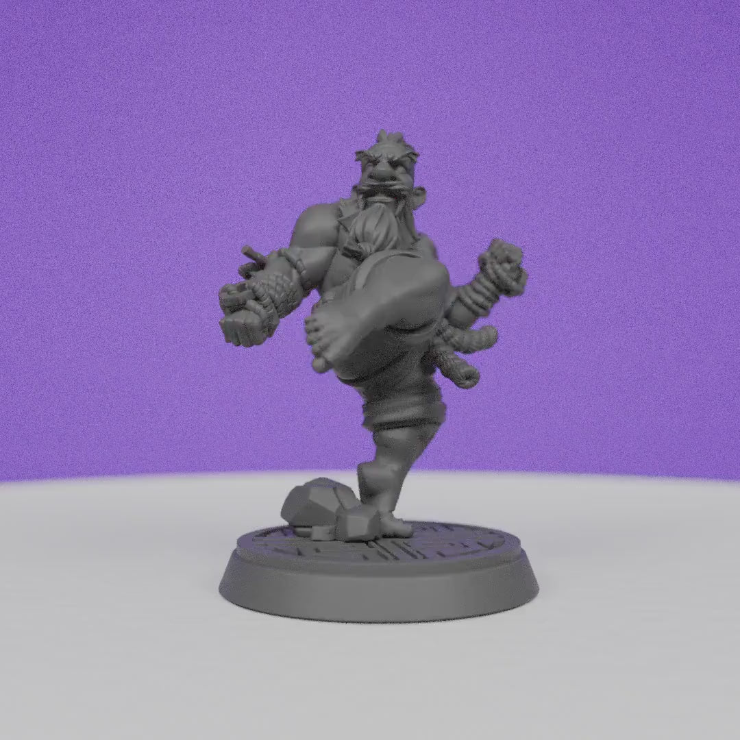Eternal Dwarf Monk Faldur Ironbrow | CastnPlay | Compatible with D&D/AoS | Fantasy | Tabletop RPG