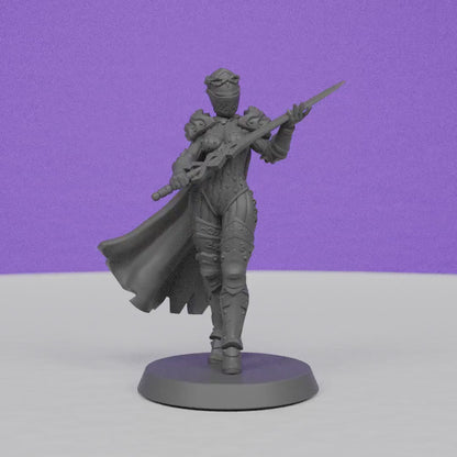 Female Queens Knights | Galaad Miniatures | Compatible with D&D/AoS | Fantasy | Tabletop RPG