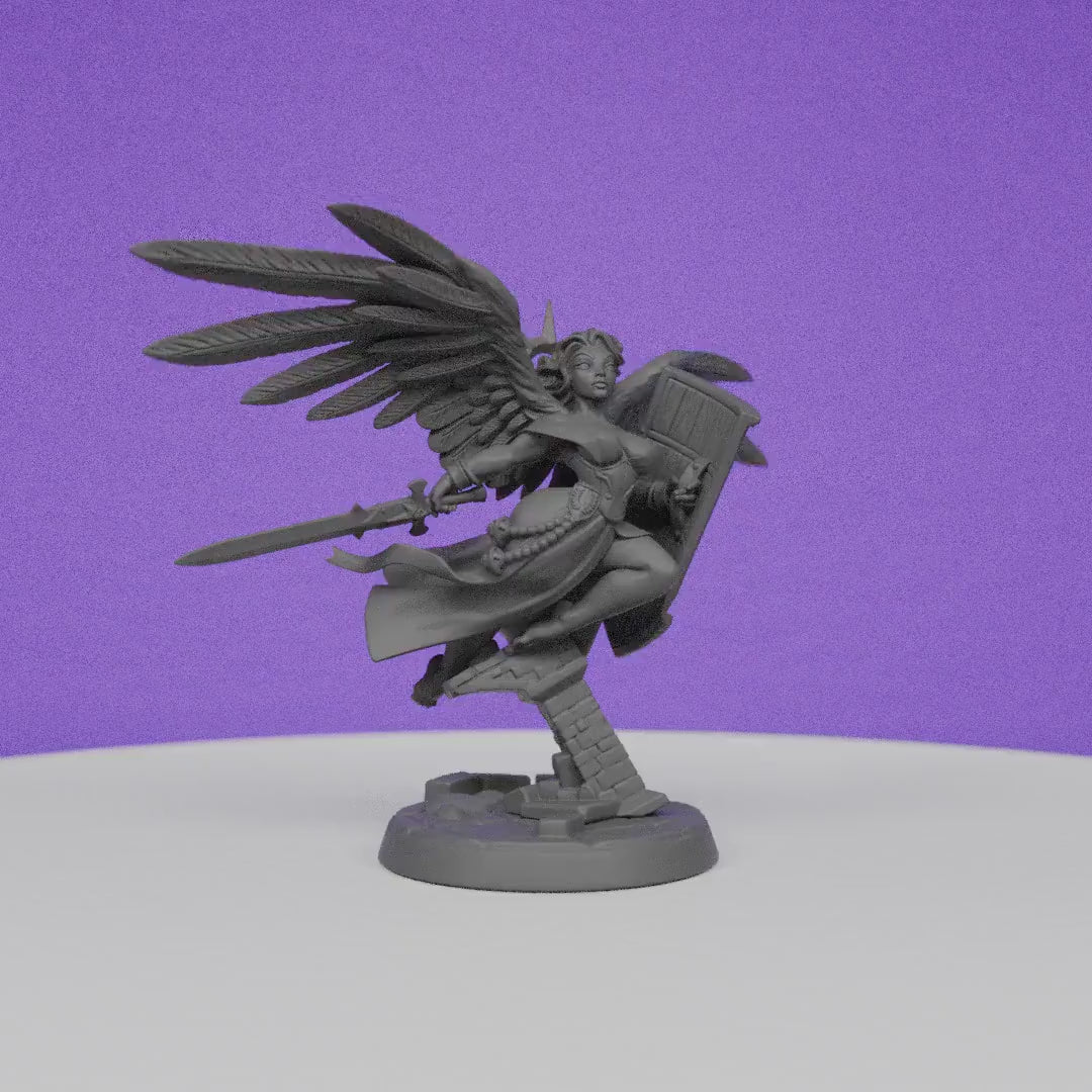 Seraphina Light of Valor | Artisan Guild Miniatures | Compatible with D&D/AoS | Fantasy | Tabletop RPG