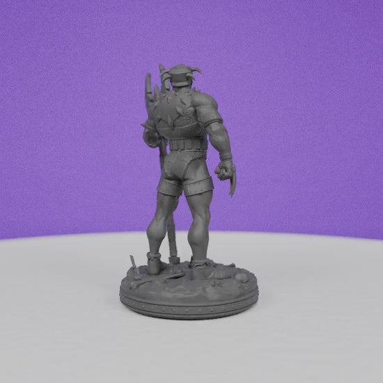 Wasteland Warrior Abdar | Primal Collectibles | Compatible with D&D/AoS | Fantasy
