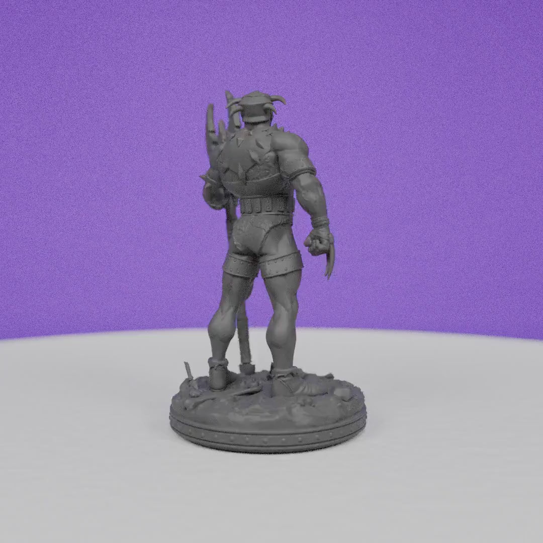Wasteland Warrior Abdar | Primal Collectibles | Compatible with D&D/AoS | Fantasy