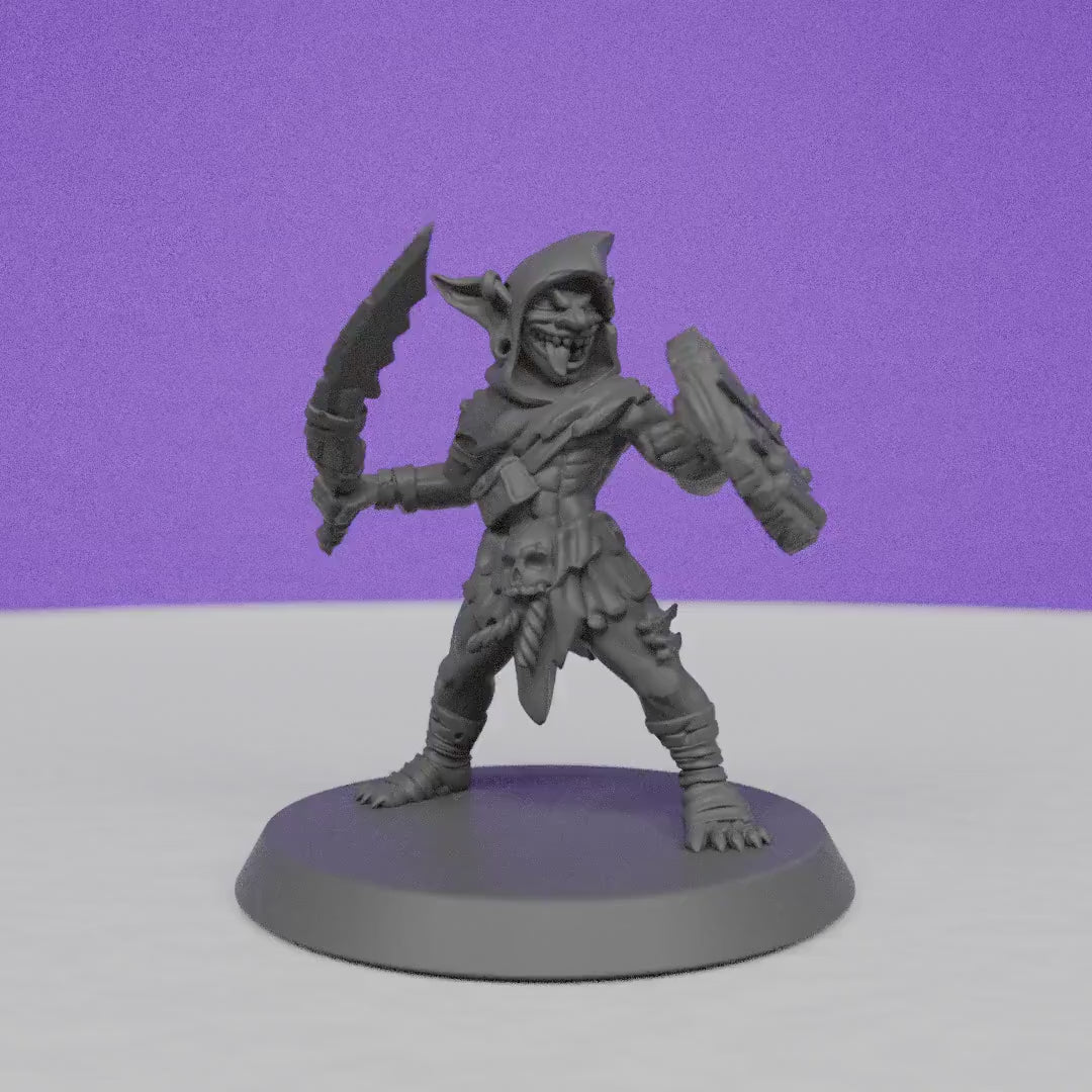 Goblin Warrior | Galaad Miniatures | Compatible with D&D/AoS | Fantasy | Tabletop RPG