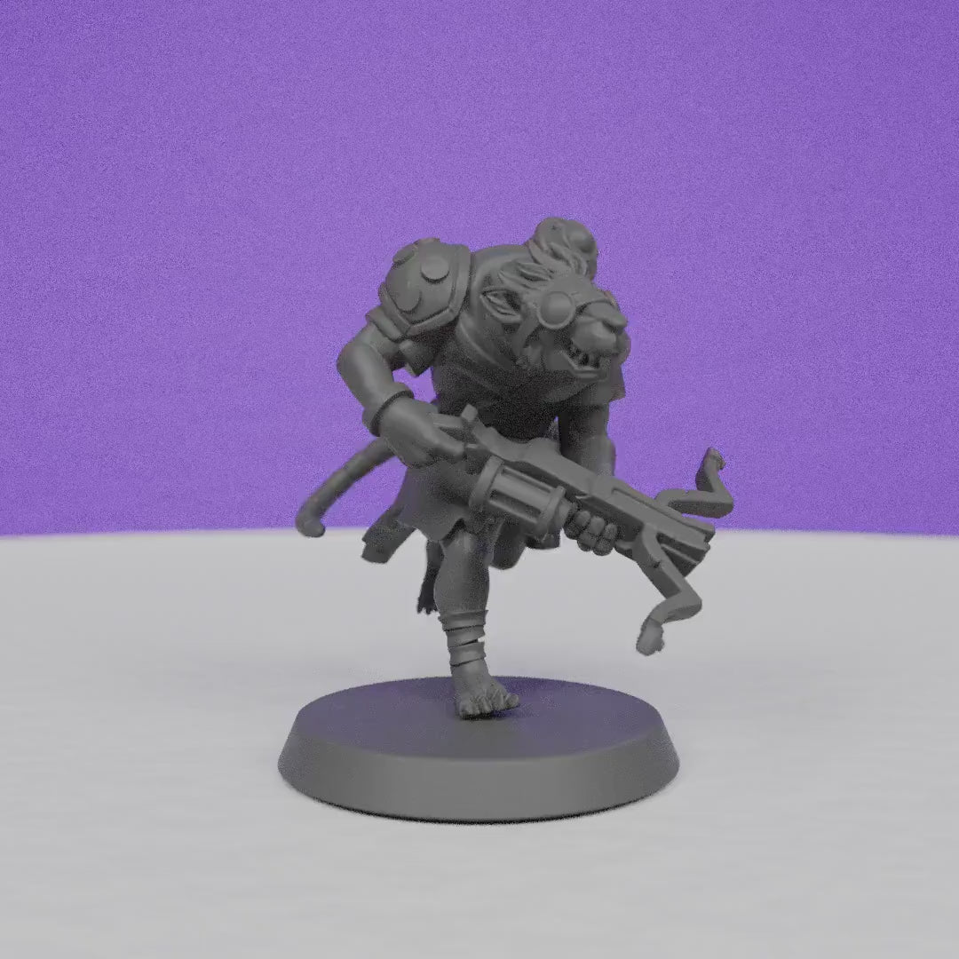 Ratfolk Toxic Ranger | Galaad Miniatures | Compatible with D&D/AoS | Fantasy | Tabletop RPG