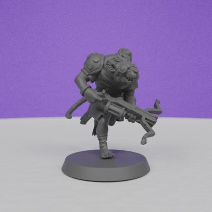 Ratfolk Toxic Ranger | Galaad Miniatures | Compatible with D&D/AoS | Fantasy | Tabletop RPG
