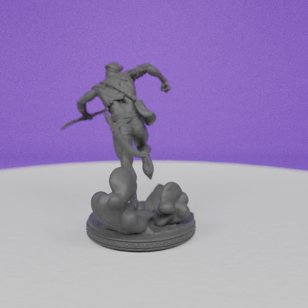 Elven Fighter Ayen | Primal Collectibles | Compatible with D&D/AoS | Fantasy