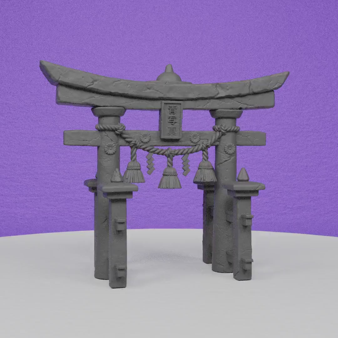 Torii Scenery | Miniatures Blueprint | Compatible with D&D/AoS | Fantasy