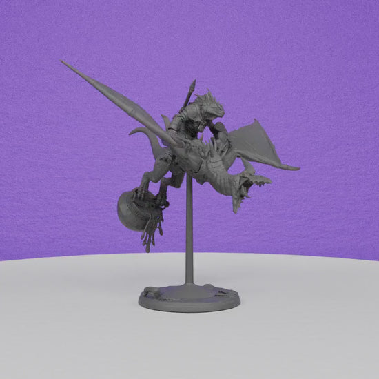 Pterowyvern Rider | Artisan Guild Miniatures | Compatible with D&D/AoS | Fantasy | Tabletop RPG