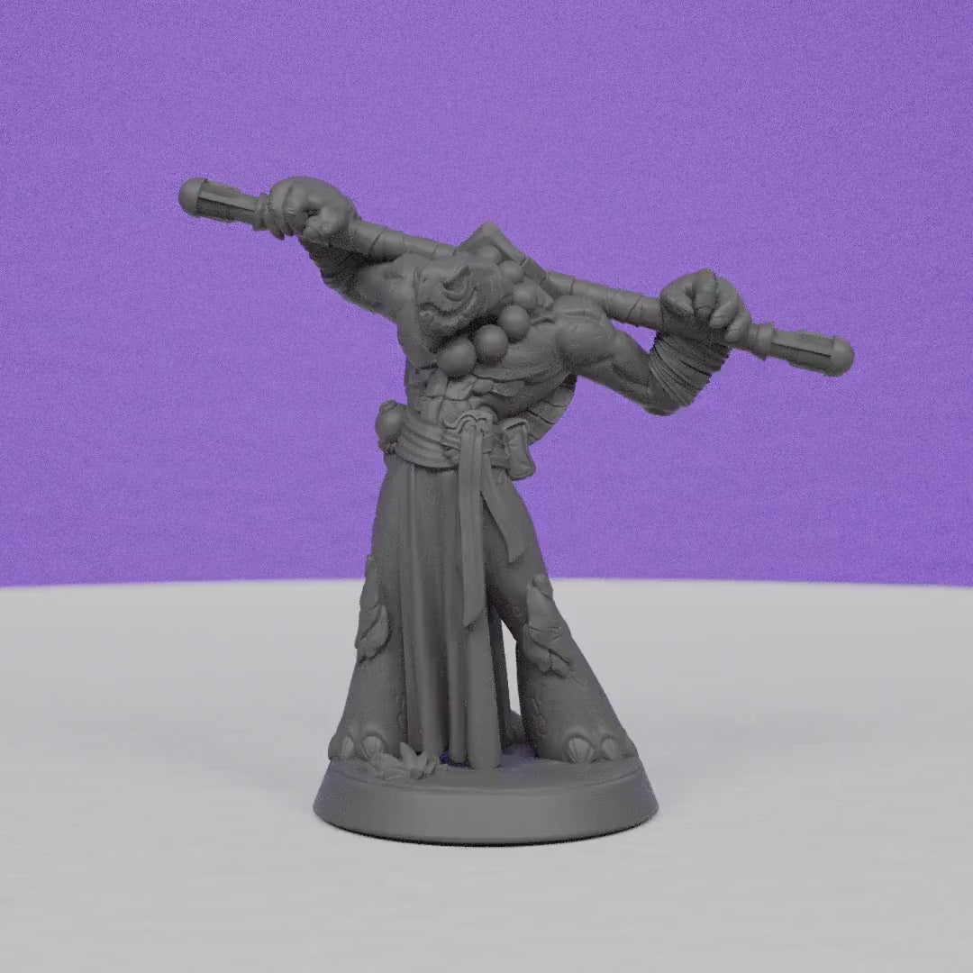 Tortle Monk | Miniatures Blueprint | Compatible with D&D/AoS | Fantasy