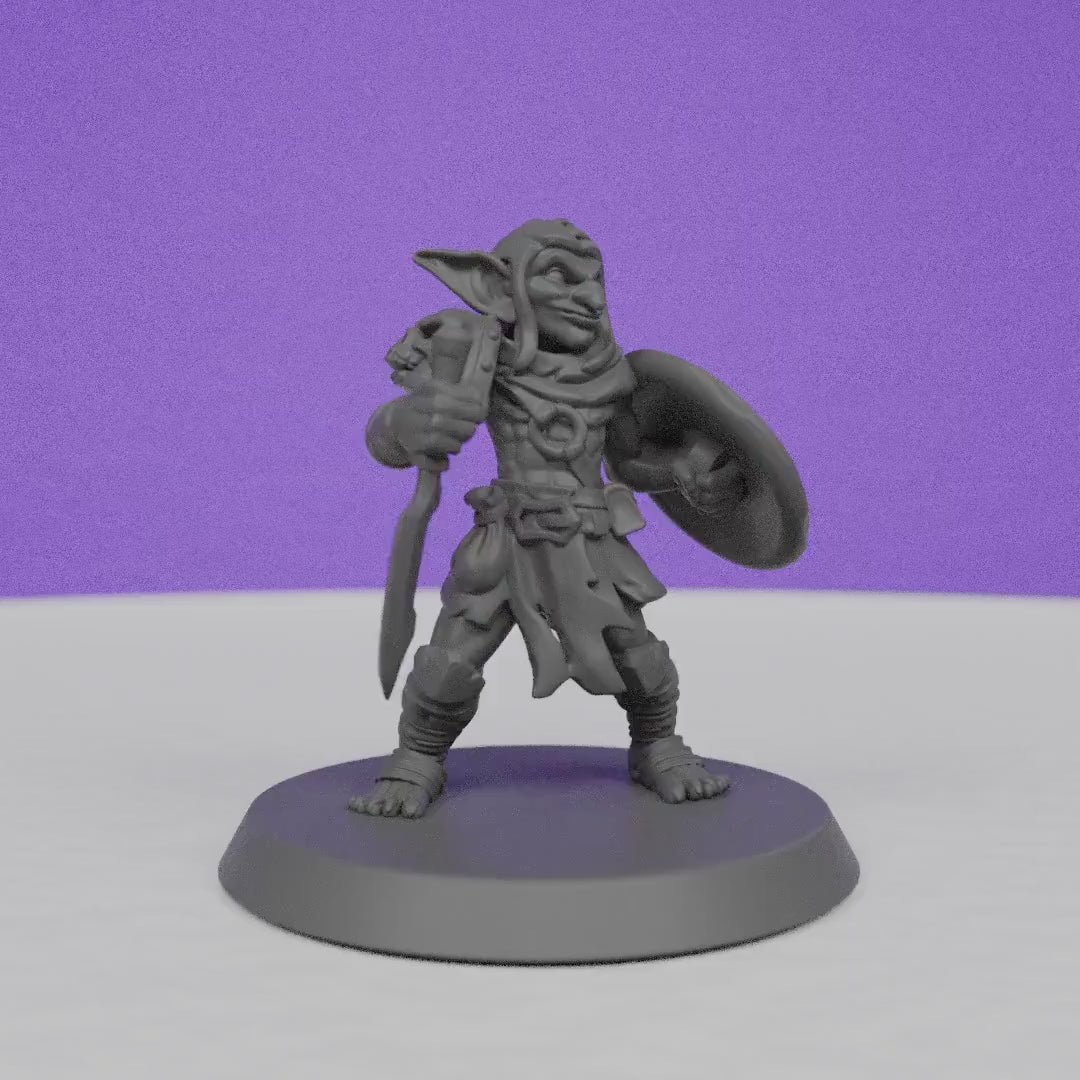 Goblin Warrior | Galaad Miniatures | Compatible with D&D/AoS | Fantasy | Tabletop RPG