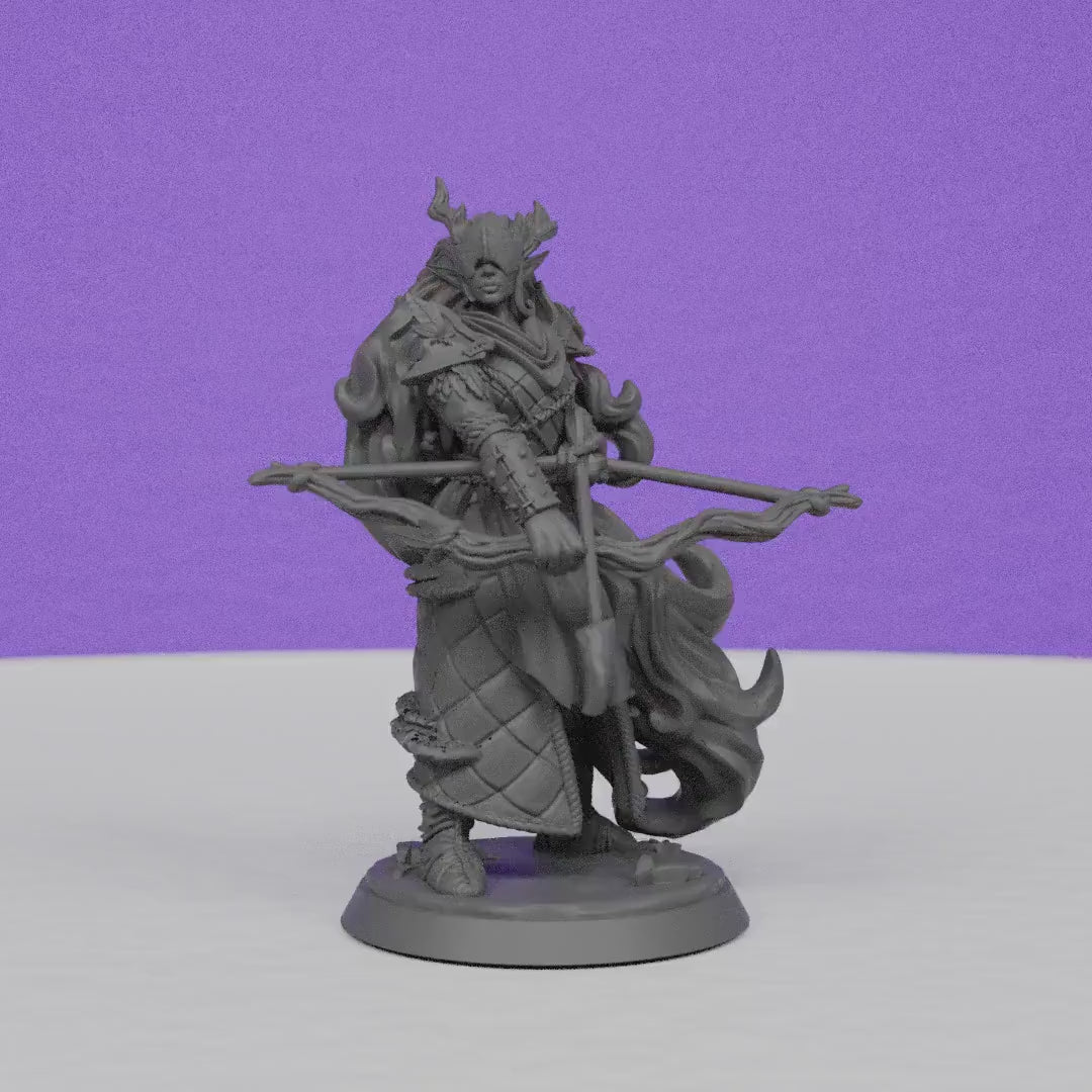 Shalia Elf | Miniatures Blueprint | Compatible with D&D/AoS | Fantasy