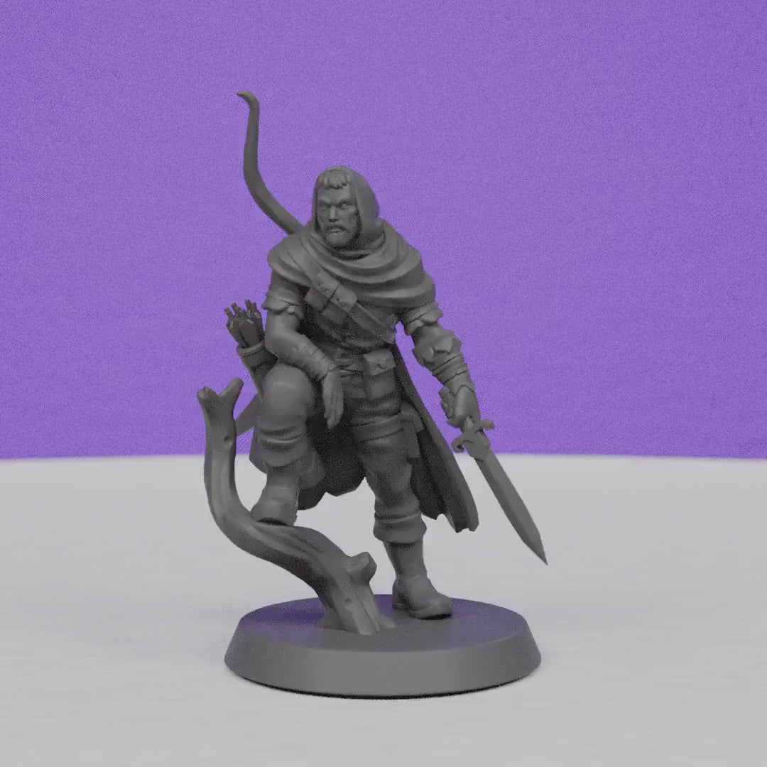 Forest Ranger | Galaad Miniatures | Compatible with D&D/AoS | Fantasy | Tabletop RPG