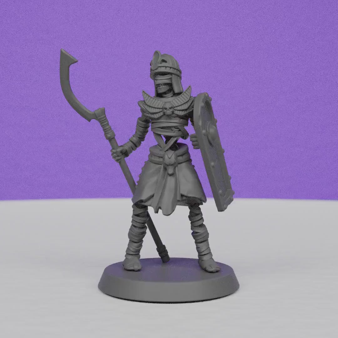Egyptian Mummy Guard | Galaad Miniatures | Compatible with D&D/AoS | Fantasy | Tabletop RPG