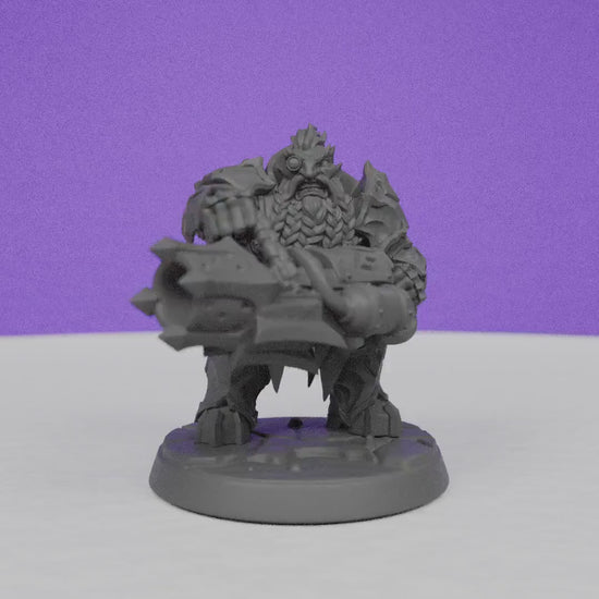 Magma forged Dwarf Dumlok | Artisan Guild Miniatures | Compatible with D&D/AoS | Fantasy | Tabletop RPG