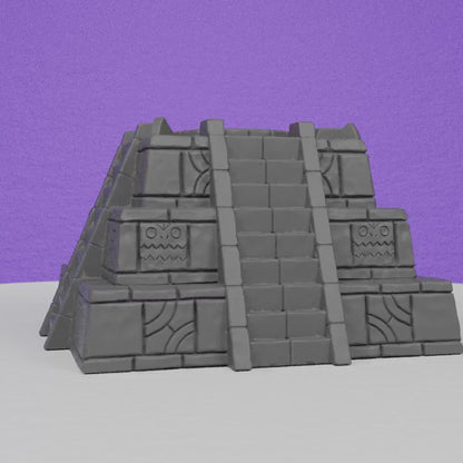 Lizardman Ziggurat Scenery | Artisan Guild Miniatures | Compatible with D&D/AoS | Fantasy | Tabletop RPG