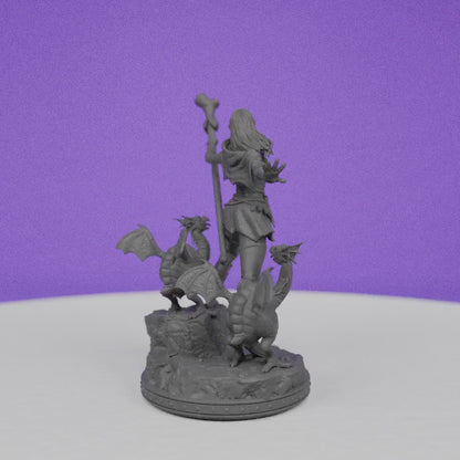 Female Half Elf Yllaaga | Primal Collectibles | Compatible with D&D/AoS | Fantasy