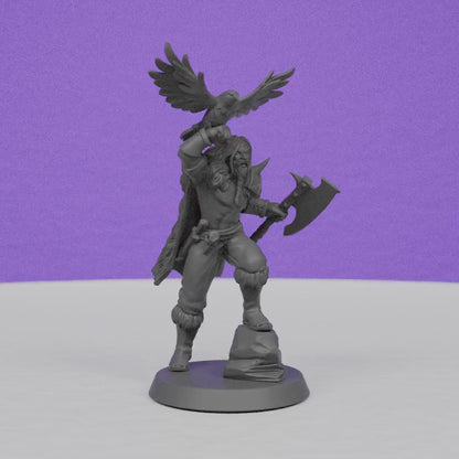 Norse Warchief | Galaad Miniatures | Compatible with D&D/AoS | Fantasy | Tabletop RPG
