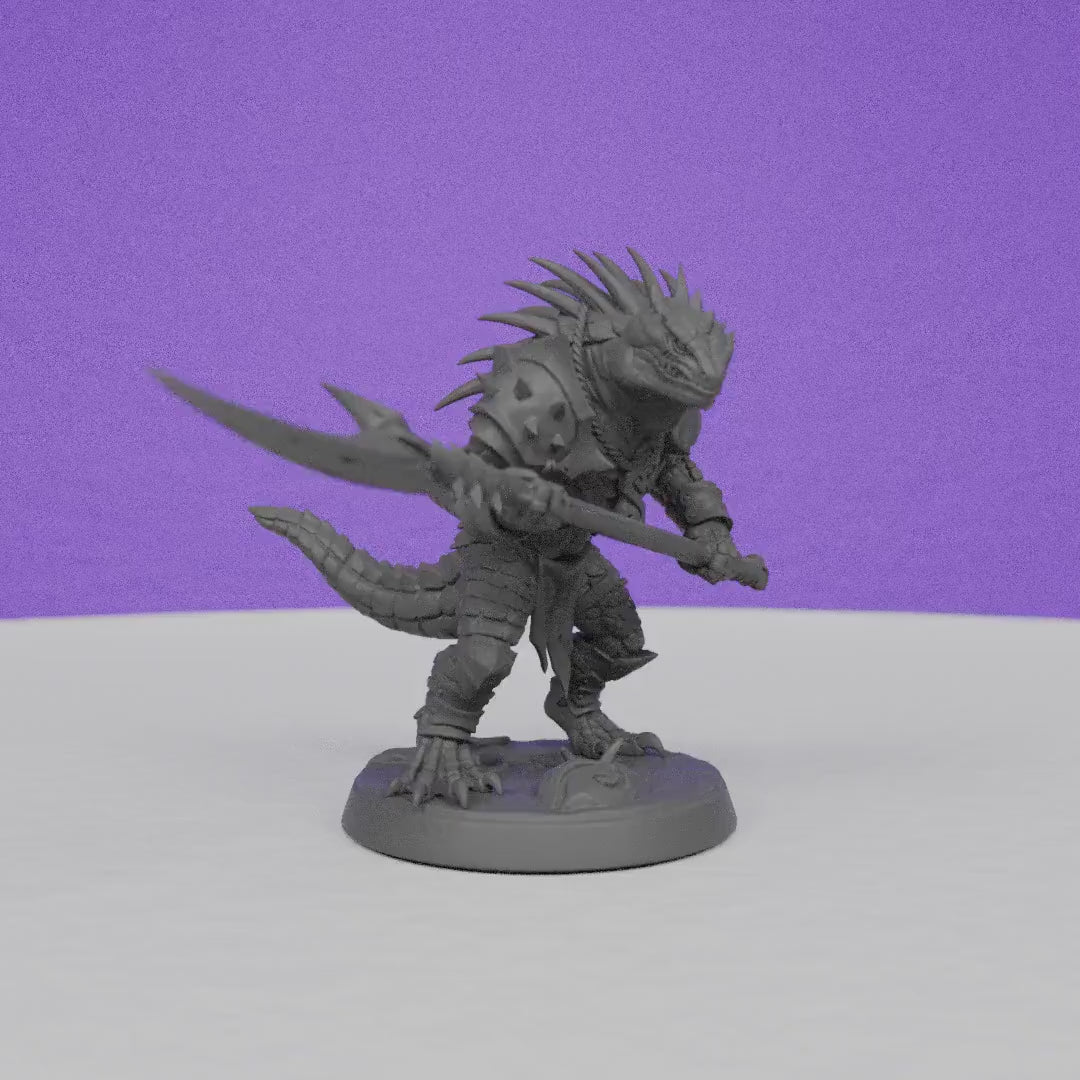 Lizardman of Falgor | Artisan Guild Miniatures | Compatible with D&D/AoS | Fantasy | Tabletop RPG