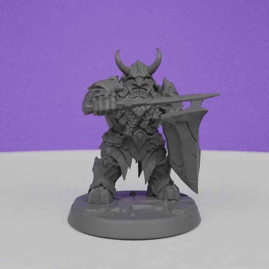 Magma forged Dwarf Dumlok | Artisan Guild Miniatures | Compatible with D&D/AoS | Fantasy | Tabletop RPG