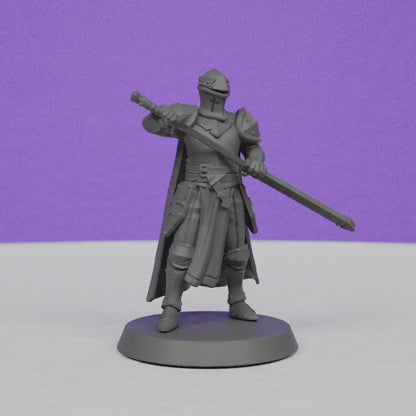 Knight back from War | Galaad Miniatures | Compatible with D&D/AoS | Fantasy | Tabletop RPG