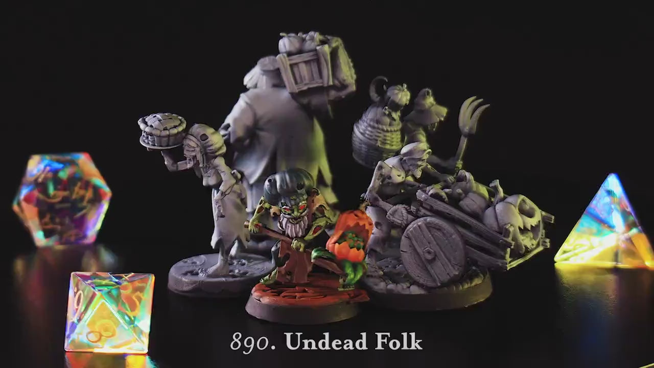 Undead Folk | CastnPlay | Compatible with D&D/AoS | Fantasy | Tabletop RPG