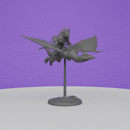 Pterowyvern Rider | Artisan Guild Miniatures | Compatible with D&D/AoS | Fantasy | Tabletop RPG
