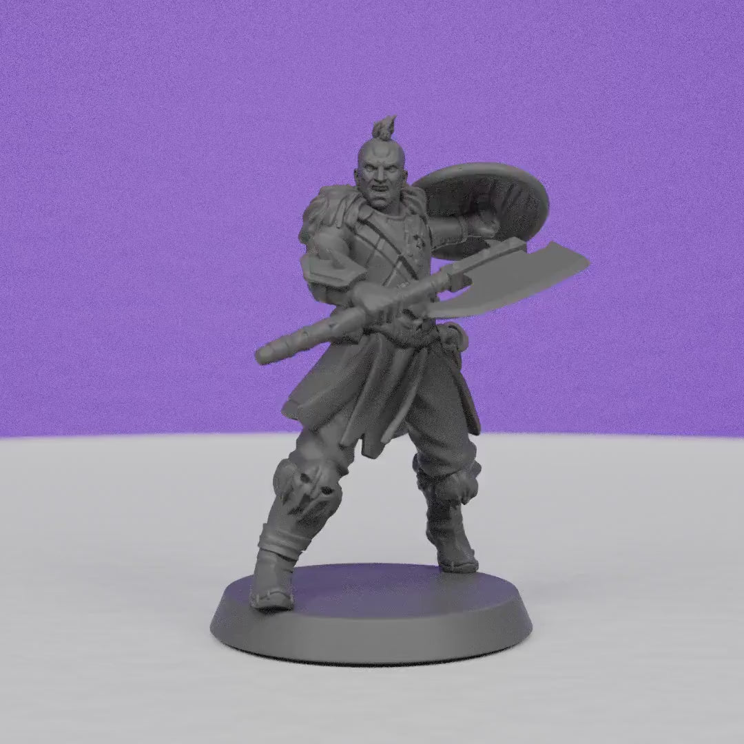 Female Norse Warrior | Galaad Miniatures | Compatible with D&D/AoS | Fantasy | Tabletop RPG