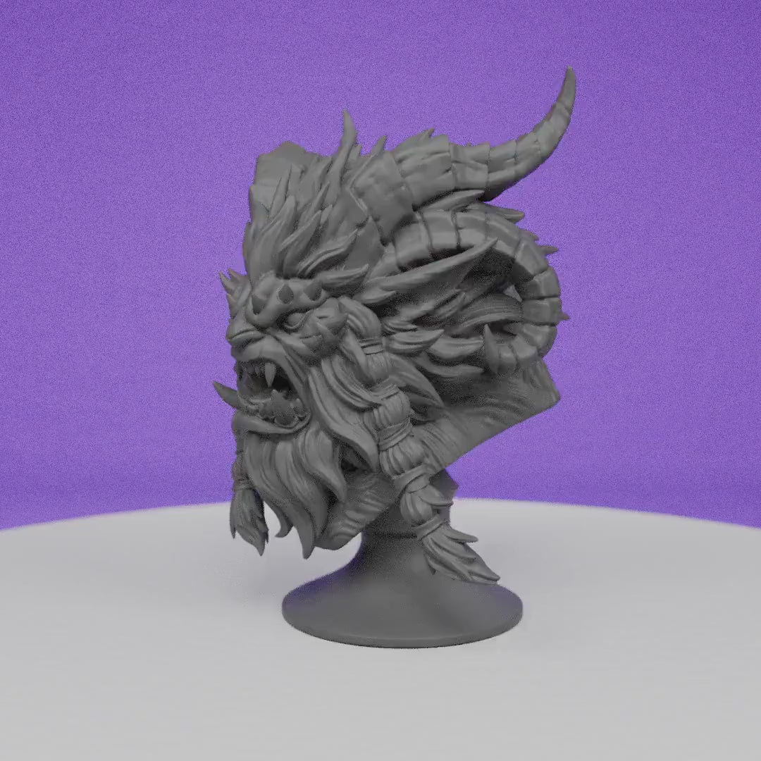 Goradrash the Manticore Bust | Artisan Guild | Compatible with D&D/AoS | Fantasy