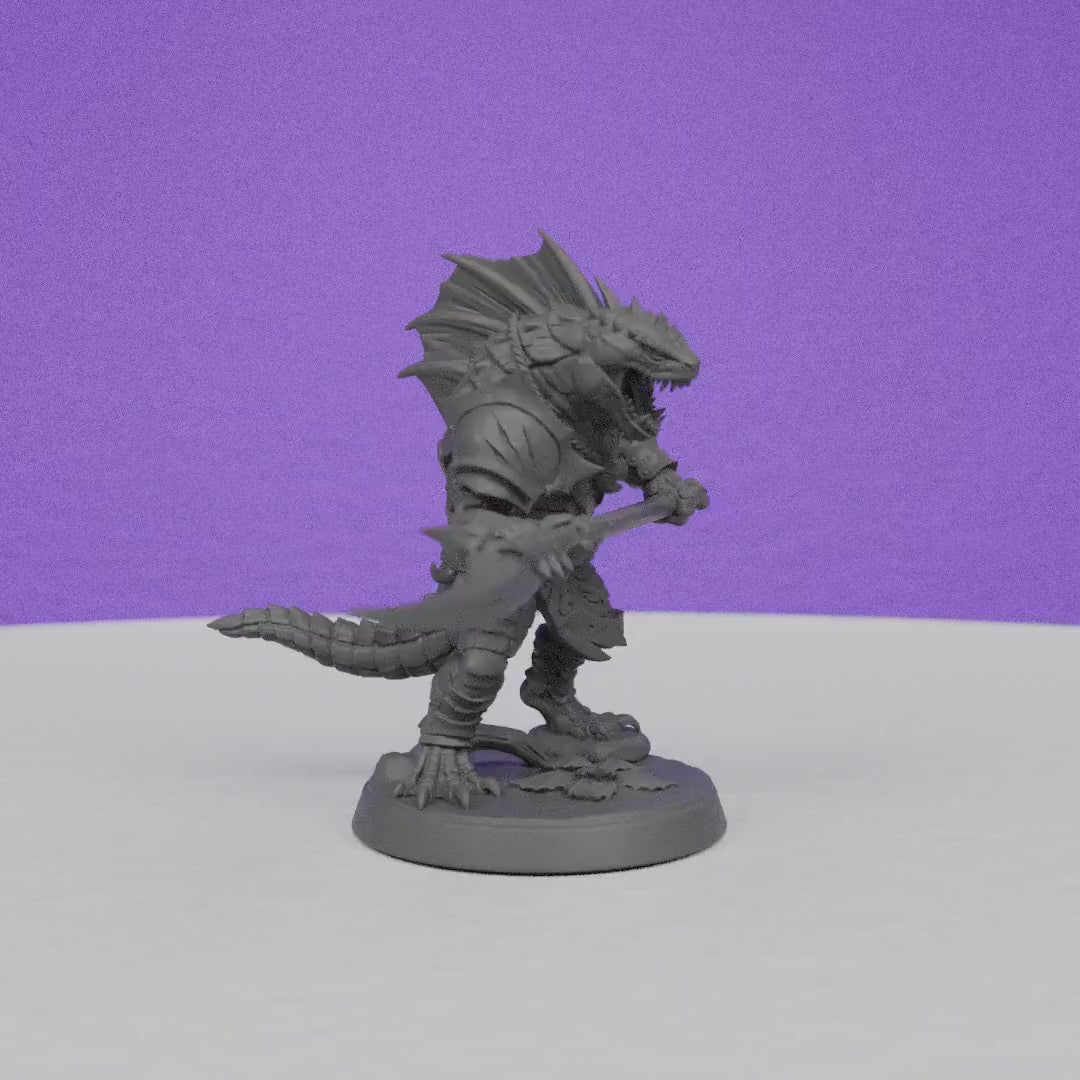 Lizardman of Falgor | Artisan Guild Miniatures | Compatible with D&D/AoS | Fantasy | Tabletop RPG