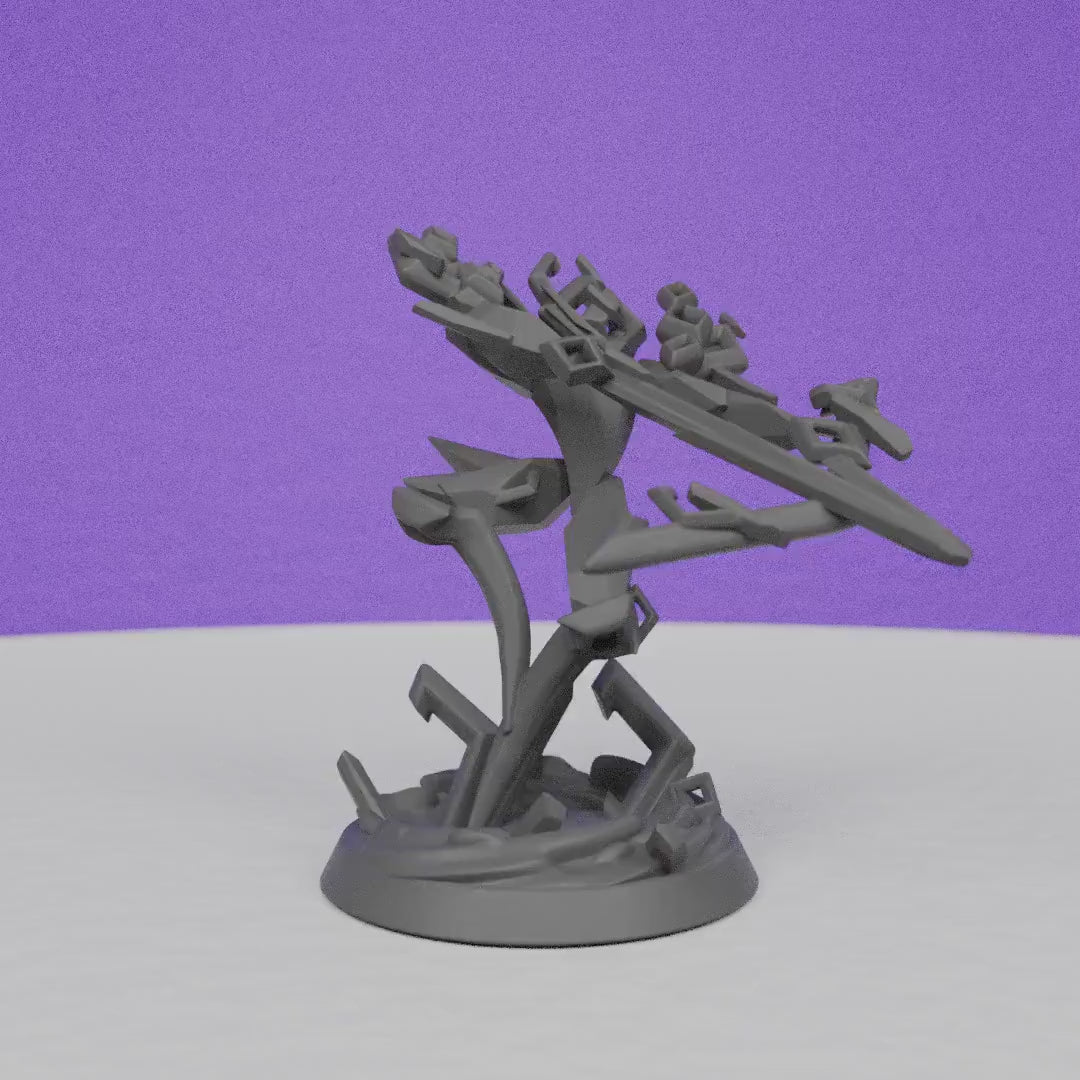 Light Elemental Lvl2 | Miniatures Blueprint | Compatible with D&D/AoS | Fantasy
