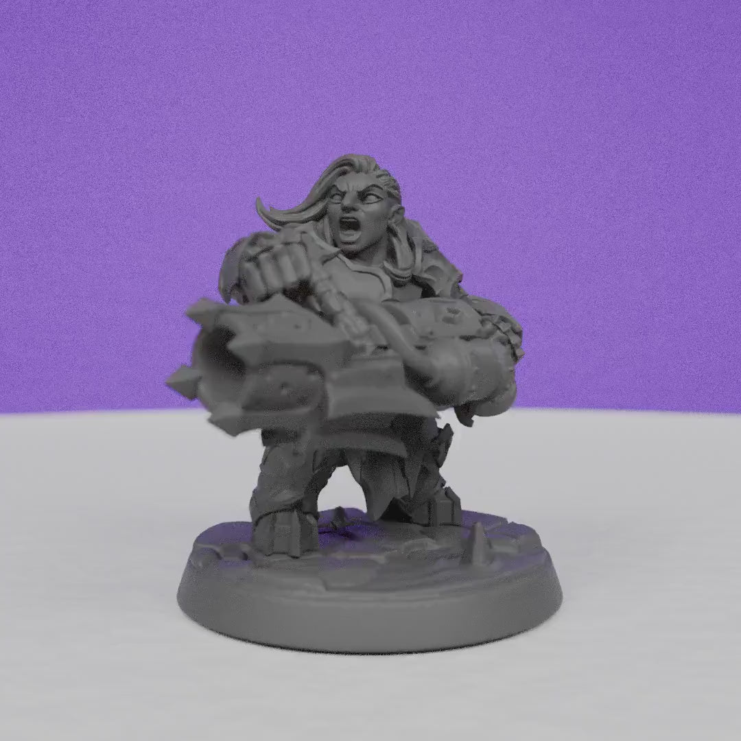 Magma forged Dwarf Dumlok | Artisan Guild Miniatures | Compatible with D&D/AoS | Fantasy | Tabletop RPG