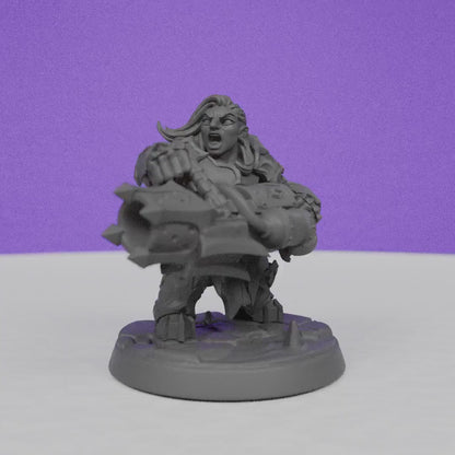 Magma forged Dwarf Dumlok | Artisan Guild Miniatures | Compatible with D&D/AoS | Fantasy | Tabletop RPG