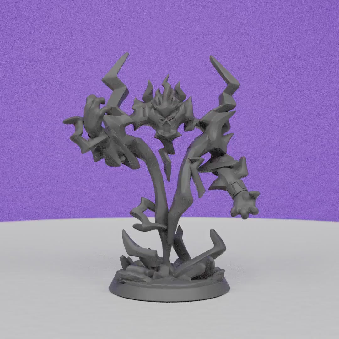 Lightning Elemental Lvl3 | Miniatures Blueprint | Compatible with D&D/AoS | Fantasy