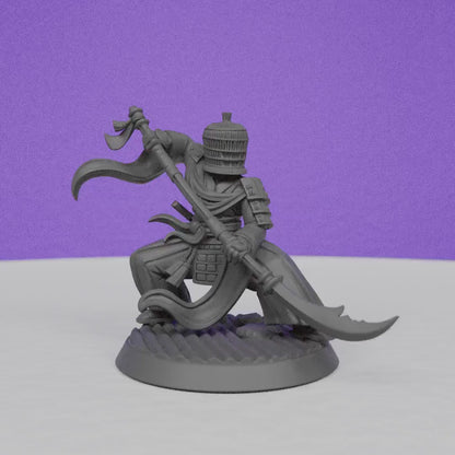 Japanese Monk | Miniatures Blueprint | Compatible with D&D/AoS | Fantasy