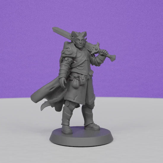 Tiefling Paladin | Galaad Miniatures | Compatible with D&D/AoS | Fantasy | Tabletop RPG