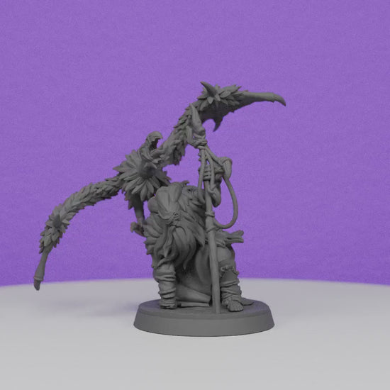 Barbarian Shaman Druid | Lord of War Miniatures | Compatible with D&D/AoS | Fantasy | Tabletop RPG
