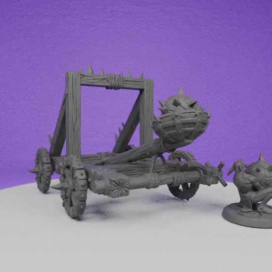 Hobgoblin Catapult | Artisan Guild Miniatures | Compatible with D&D/AoS | Fantasy | Tabletop RPG