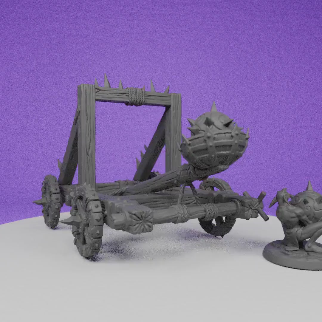 Hobgoblin Catapult | Artisan Guild Miniatures | Compatible with D&D/AoS | Fantasy | Tabletop RPG