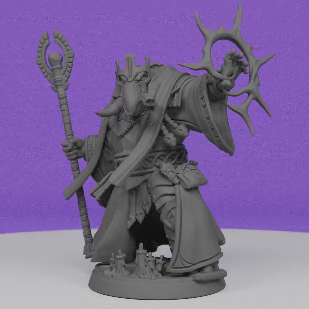 Ivory Sentinel Arch Priest Boldar | Artisan Guild Miniatures | Compatible with D&D/AoS | Fantasy | Tabletop RPG