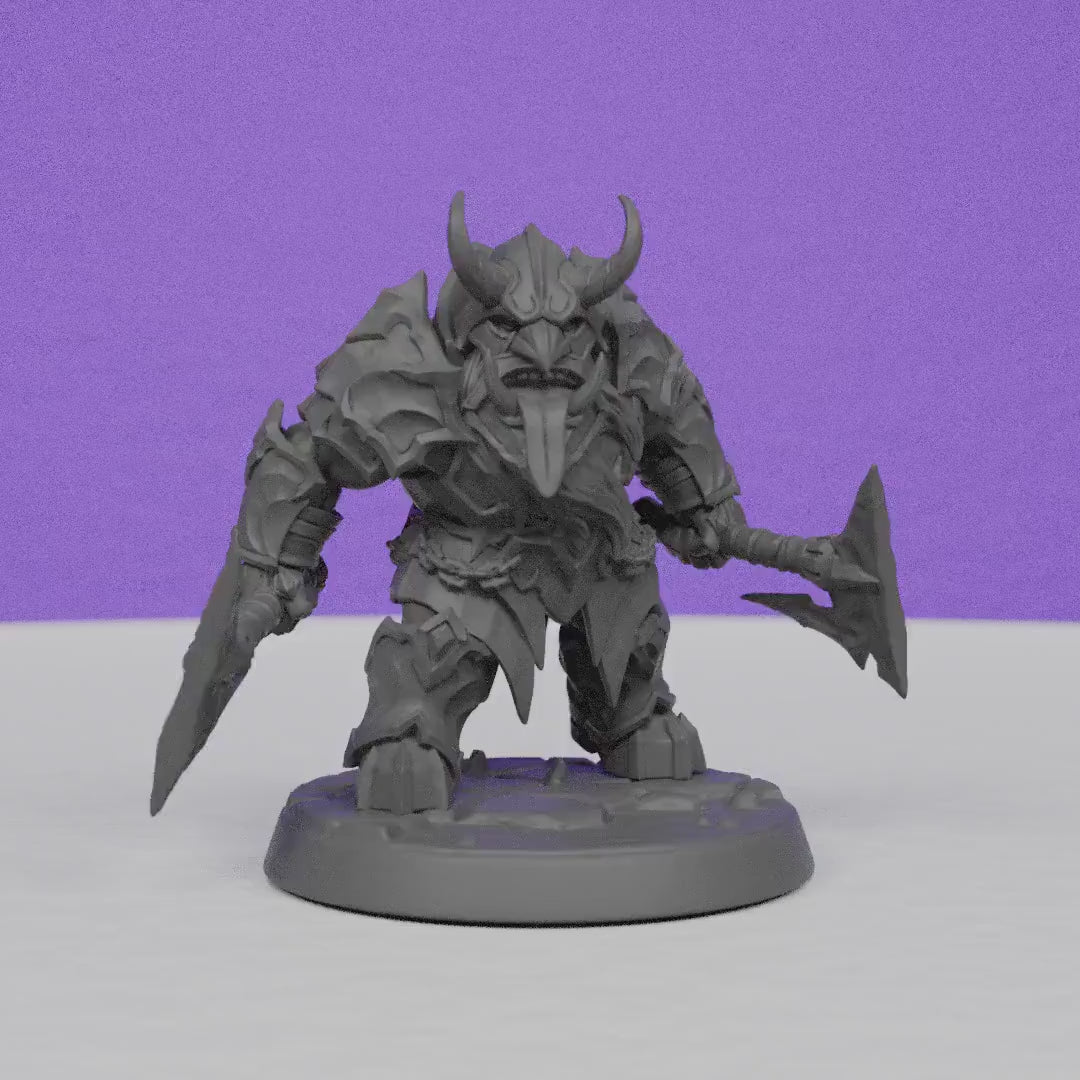 Magma forged Dwarf Dumlok | Artisan Guild Miniatures | Compatible with D&D/AoS | Fantasy | Tabletop RPG