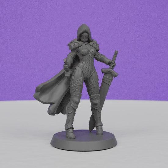 Female Queens Knights | Galaad Miniatures | Compatible with D&D/AoS | Fantasy | Tabletop RPG