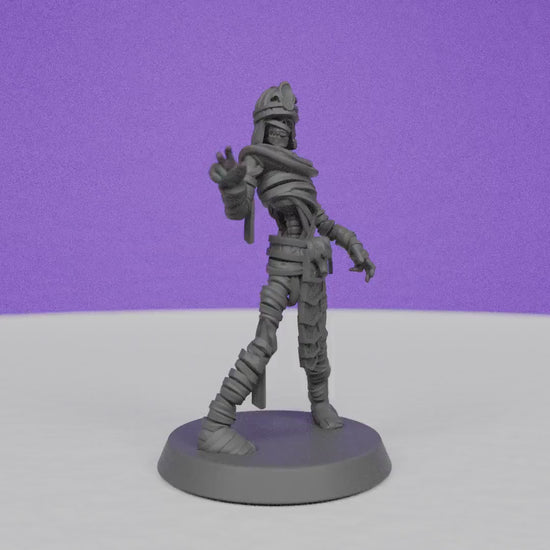 Egyptian Mummy Fighter | Galaad Miniatures | Compatible with D&D/AoS | Fantasy | Tabletop RPG