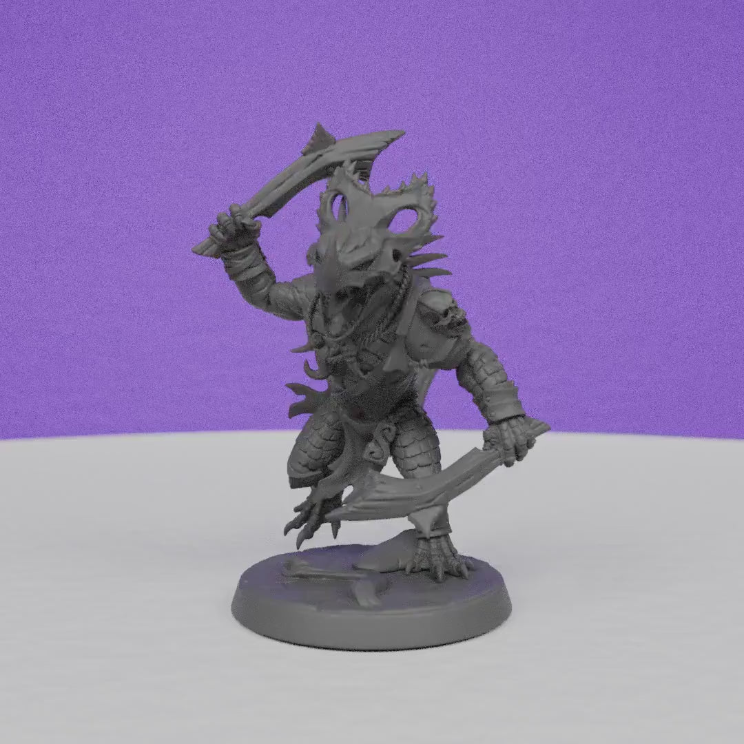 Lizardman of Falgor | Artisan Guild Miniatures | Compatible with D&D/AoS | Fantasy | Tabletop RPG